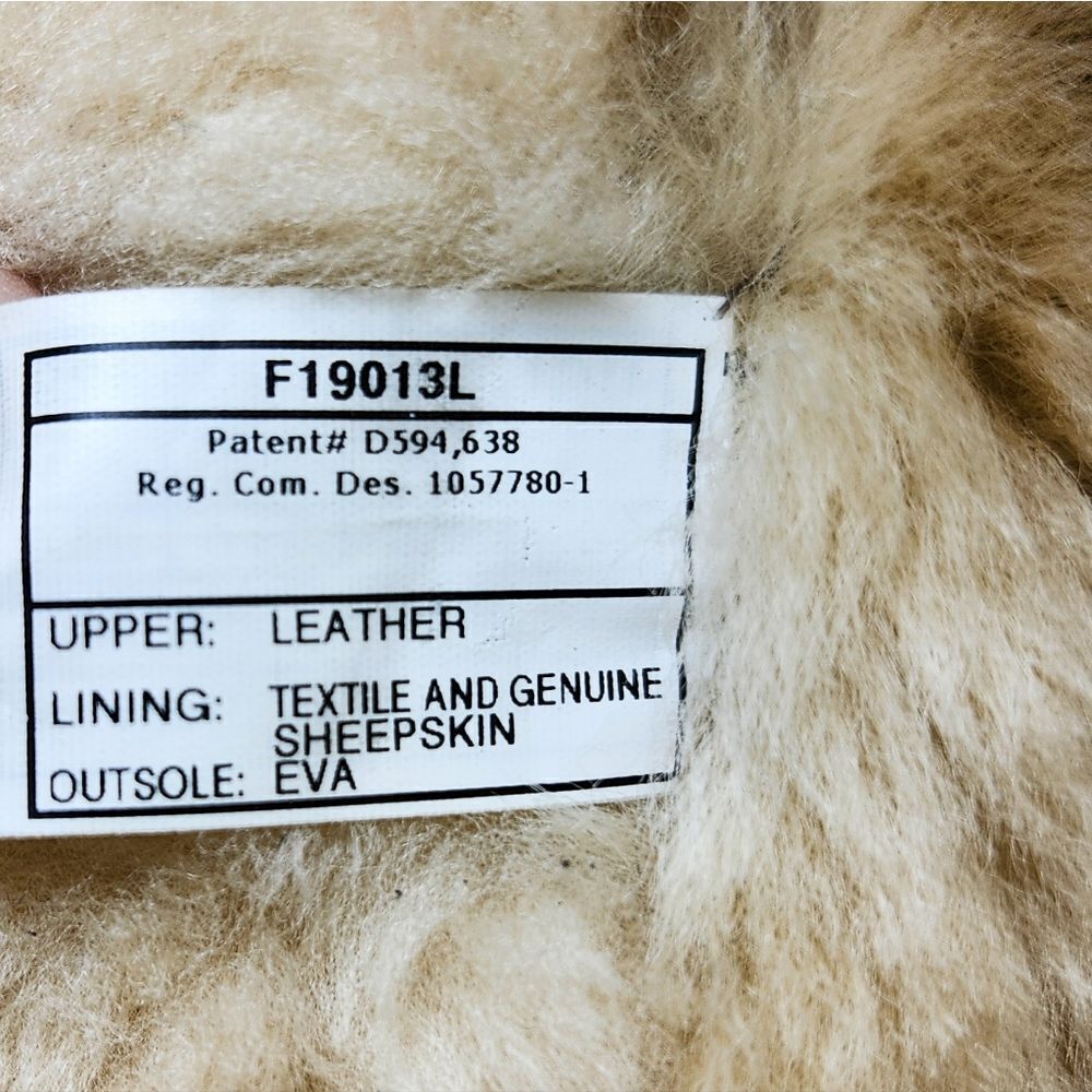 UGG classic gold metallic shimmer leopard brown winter fur boots Size 9 - Picture 6 of 7